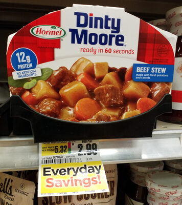 Beef stew made with fresh potatoes and carrots