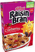 Raisin bran delicious raisins and cranberries