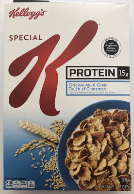 Original multi-grain touch of cinnamon lightly sweetened wheat, rice and soy flakes cereal, original multi-grain touch of cinnamon