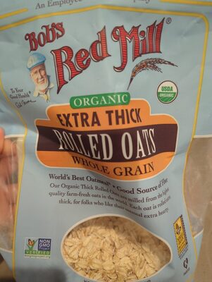 Organic extra thick whole grain rolled oats