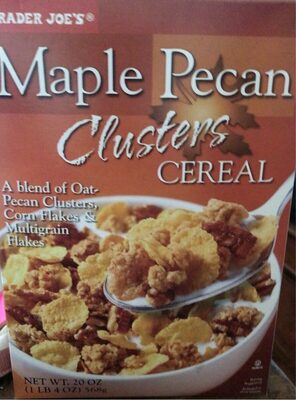 Maple pecan clusters cereal