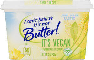 45% Vegetable Oil Spread, It'S Vegan