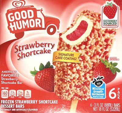 Frozen Strawberry Shortcake Dessert Bars