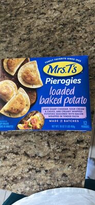 Pierogies loaded baked potato