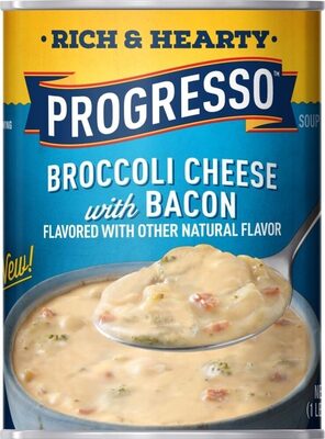 Rich & hearty broccoli cheese with bacon soup