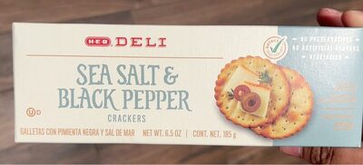 Sea salt & black pepper crackers