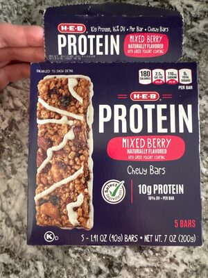 Protein Mixed Berry Chewy Bars