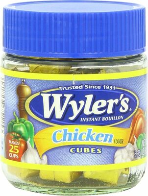 Instant bouillon chicken cubes