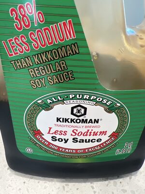 Less sodium soy sauce
