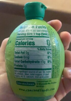 Concord lime juicereconstitutedset