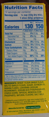 Chiquita, Banana Bread Mix