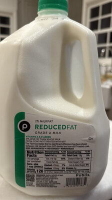 2% Milkfat Reducedfat Grade A Milk
