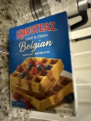Light crispy belgian waffle mix