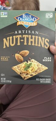 Rice Cracker Snacks with Almonds