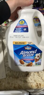 Vanilla with other natural flavors almondmilk