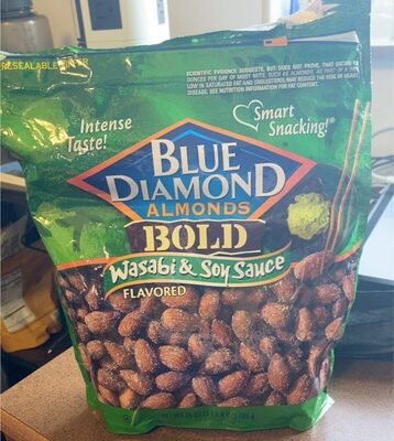 Bold wasabi & soy sauce almonds