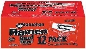 Maruchan instant lunch beef ramen noodle baby count