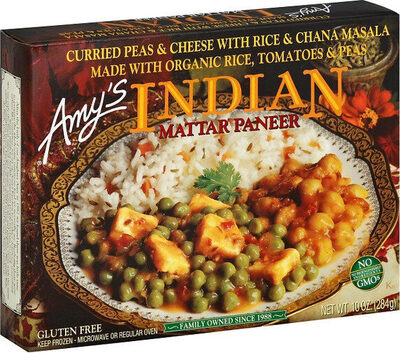Indian frozen mattar paneer