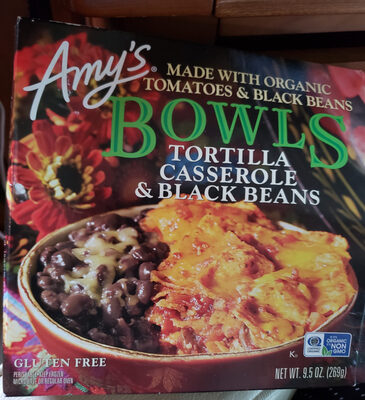 Bowls tortilla casserole & black beans