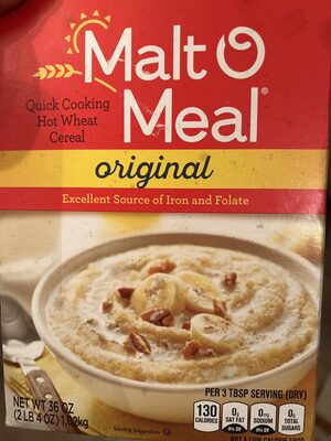 Quick cooking hot wheat cereal