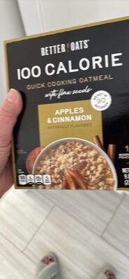 100 Calorie Quick Cooking Oatmeal Apples & Cinnamon