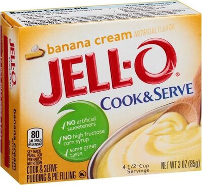 Banana cream cook serve pudding pie filling boxes