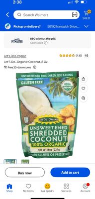 Coconut unsweetened