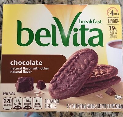 Chocolate breakfast biscuits