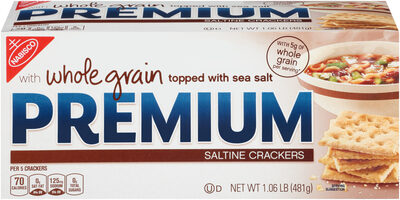 Premium crackers whole grain 1x16.96 oz
