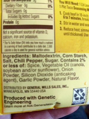 Mild Taco Seasoning Mix