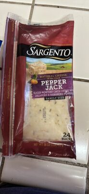 PEPPER JACK Sliced Monterey Jack Cheese with Jalapeño & Habanero Peppers