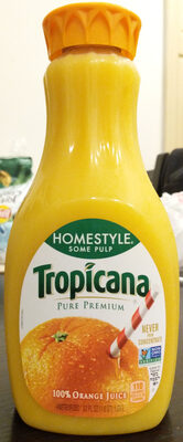 Pure Premium Orange Juice Homestyle Some Pulp