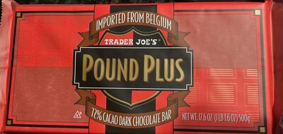Pound Plus 72% cacao dark chocolate