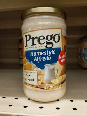 Prego sauces alfredo