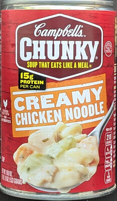 Cambell's chunky creamy chicken noodle soup