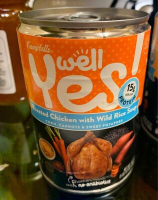 Campbell's well yes soup chicken with white wild rice