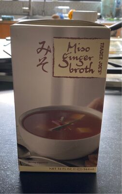 Broth, miso ginger