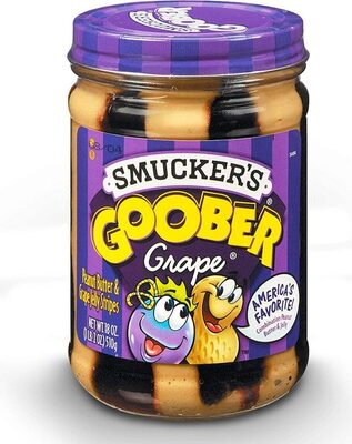 Goober grape jelly peanut butter stripes