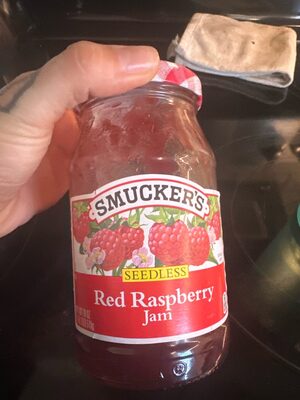 Seedless red raspberry jam