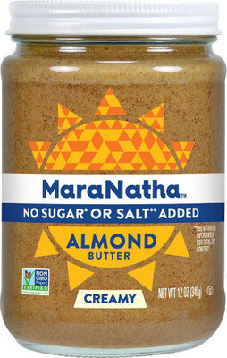 No Sugar Or Salt Added Almond Butter Creamy