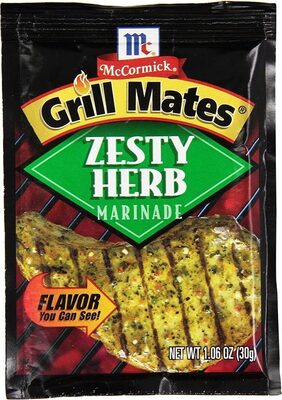 Grill mates zesty herb marinade