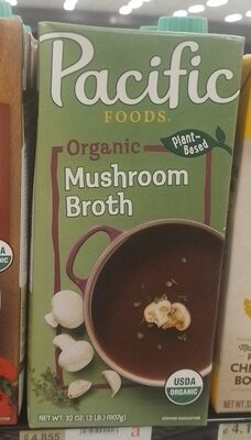 Organic mushroom broth