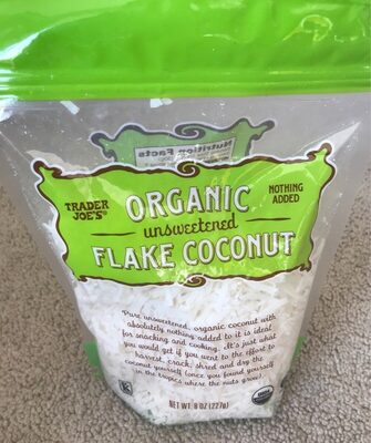 Organic unsweetened Flake Coconut