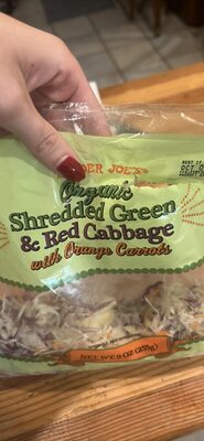 Organic Shredded Green & Red Cabbage with Orange Carrots