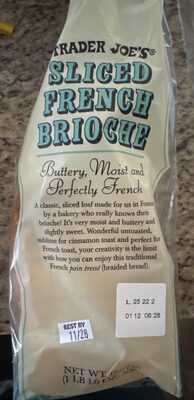Sliced French Brioche