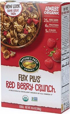 Flax Plus Red Berry Crunch Organic Cereal