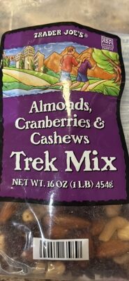 Almonds, Cranberries & Cashews Trek Mix