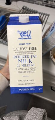 Reduced Fat Milk 2% Milkfat