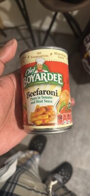 Beefaroni Pasta in Tomato and Meat Sauce