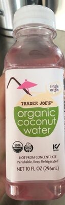 Organic coconut water